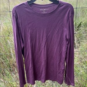 Eddie Bauer Purple Long Sleeve Shirt